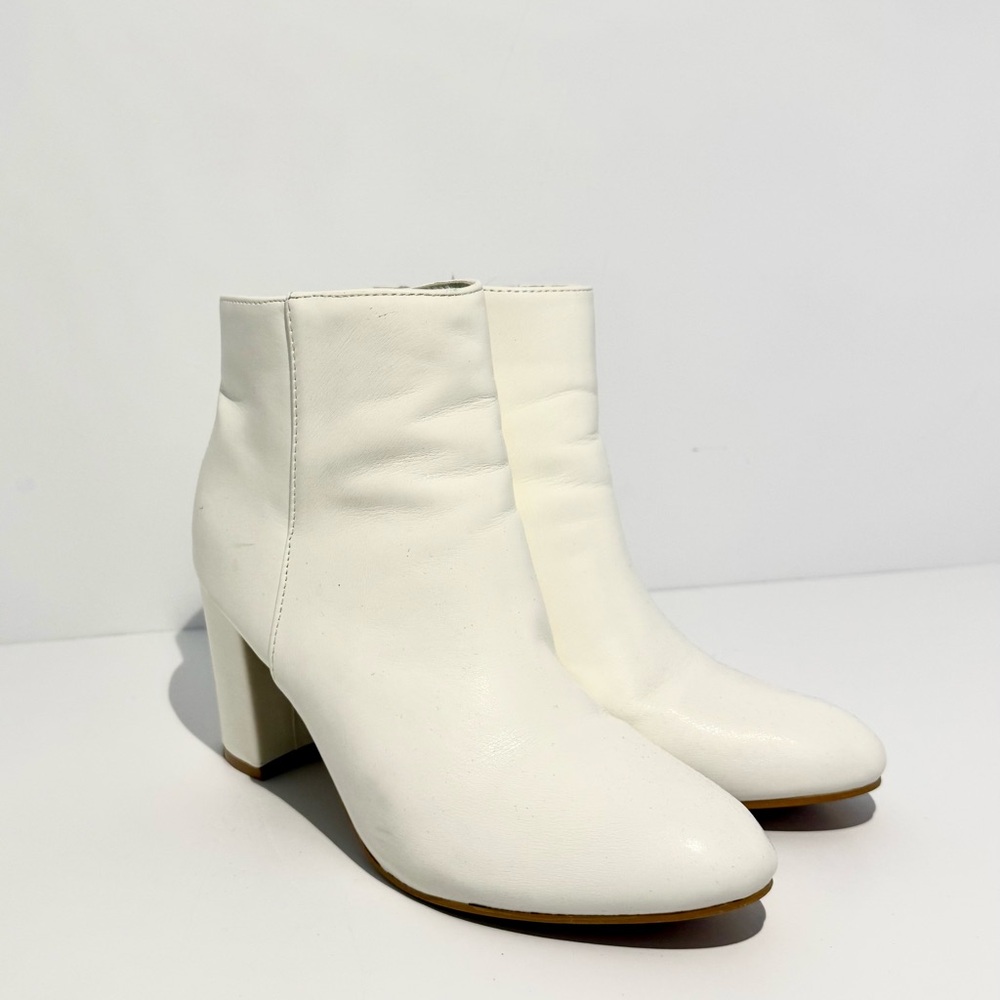 Women’s White Ankle Boots